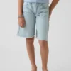 Pantalones cortos de mezclilla de talle bajo para niños