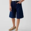 Pantalones cortos de mezclilla de talle bajo para niños
