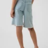 Pantalones cortos de mezclilla de talle bajo para niños