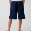 Pantalones cortos de mezclilla de talle bajo para niños