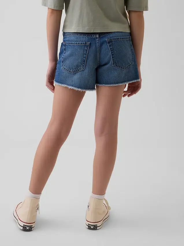 Pantalones cortos de mezclilla de talle bajo y corte ultrasuave para niños
