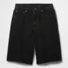 Pantalones cortos de mezclilla de talle medio y corte largo de 11"