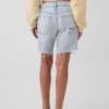 Pantalones cortos de mezclilla holgados de talle medio