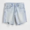 Pantalones cortos de mezclilla holgados de talle medio