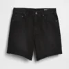 Pantalones cortos de mezclilla holgados de talle medio de 8"