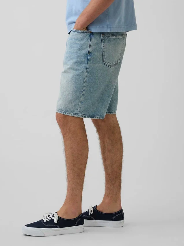 Pantalones cortos de mezclilla holgados estilo años 90