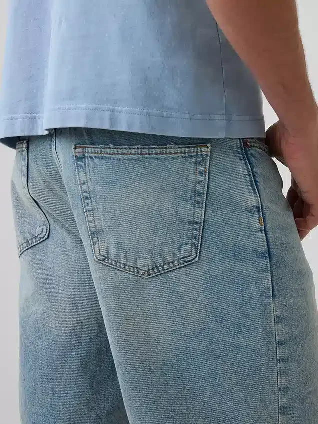 Pantalones cortos de mezclilla holgados estilo años 90
