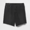 Pantalones cortos de mezclilla holgados estilo años 90, de talle medio, de 8"