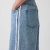 Pantalones cortos de mezclilla largos «Easy Stripe» ultrasuaves de talle medio, de 11"