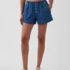 Pantalones cortos de mezclilla ultrasuaves de talle medio
