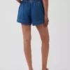 Pantalones cortos de mezclilla ultrasuaves de talle medio