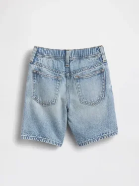 Pantalones cortos de mezclilla ultrasuaves sin cordón para bebés y niños pequeños