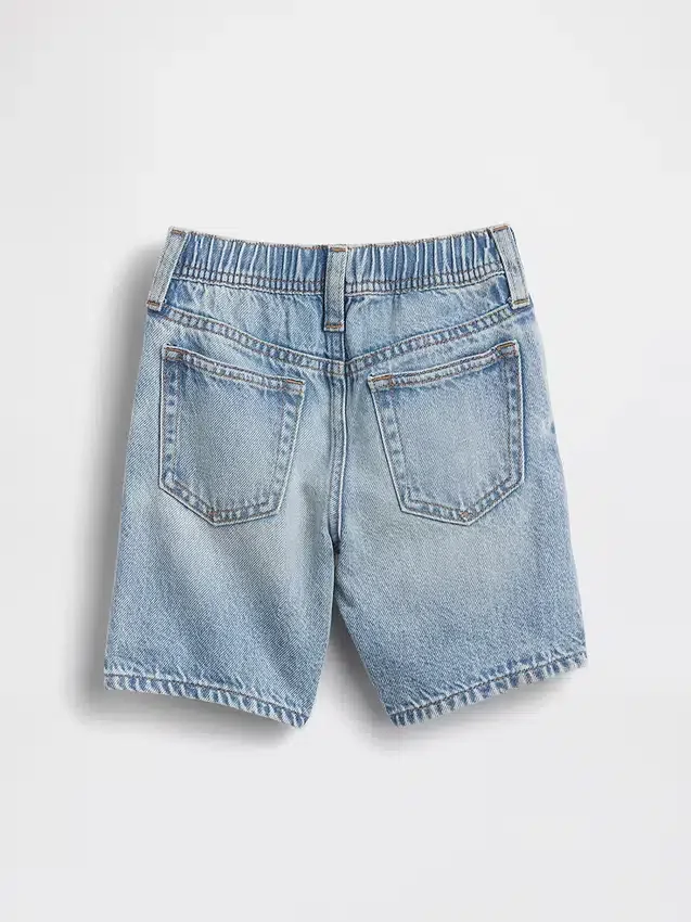 Pantalones cortos de mezclilla ultrasuaves sin cordón para bebés y niños pequeños