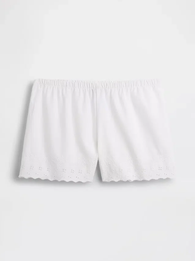 Pantalones cortos de pijama bordados