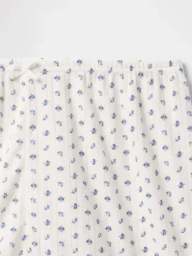 Pantalones cortos de pijama con diseño de punto calado