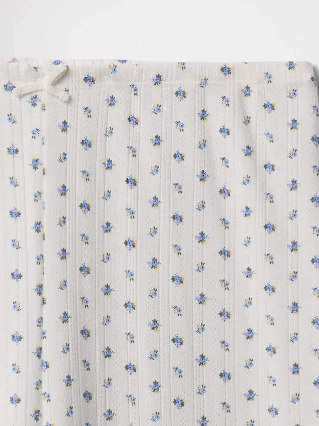 Pantalones cortos de pijama con diseño de punto calado