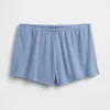 Pantalones cortos de pijama con diseño de punto calado