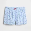 Pantalones cortos de pijama de canalé reciclado para niños