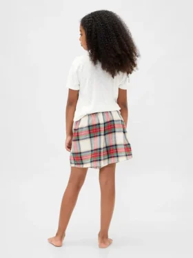 Pantalones cortos de pijama de franela reciclada para niños