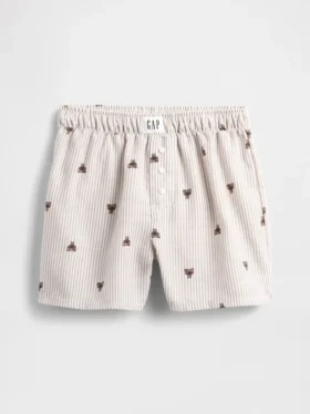 Pantalones cortos de pijama de franela reciclada para niños