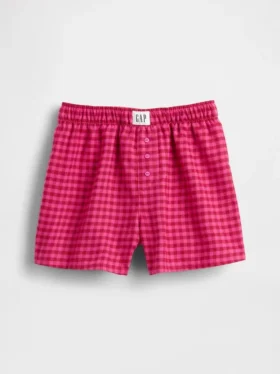 Pantalones cortos de pijama de franela reciclada para niños