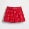 Pantalones cortos de pijama de franela reciclada para niños