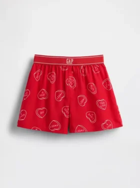 Pantalones cortos de pijama de franela reciclada para niños