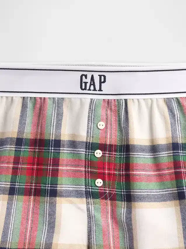 Pantalones cortos de pijama de franela reciclada para niños