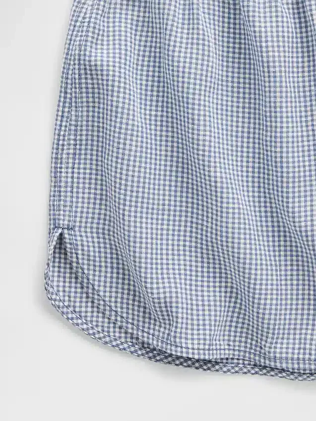 Pantalones cortos de pijama de gasa arrugada