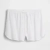 Pantalones cortos de pijama de gasa arrugada