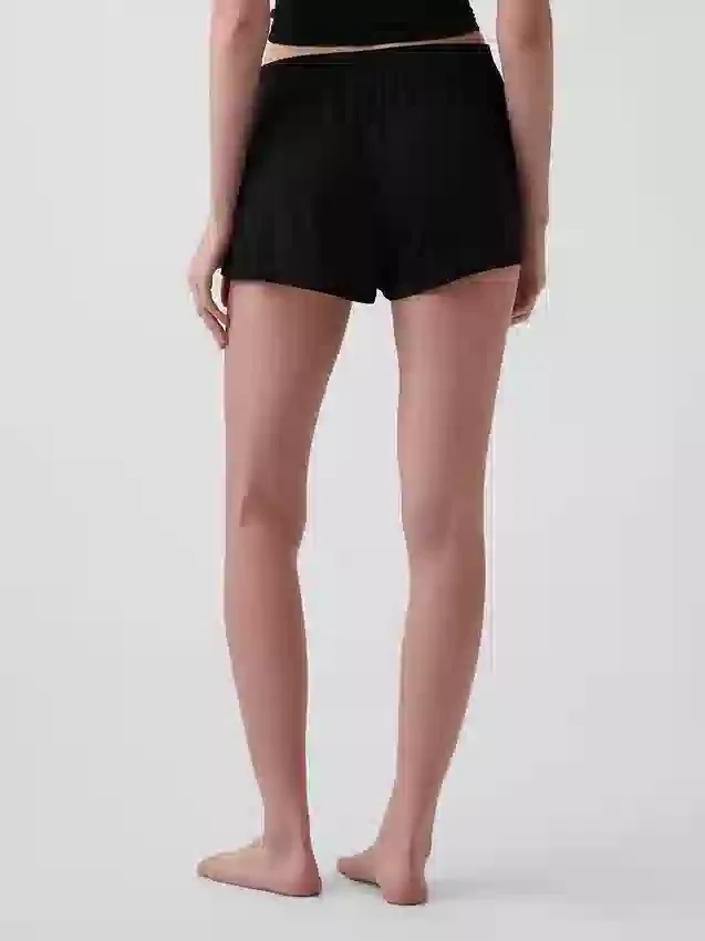 Pantalones cortos de pijama de modal acanalado ultra suaves