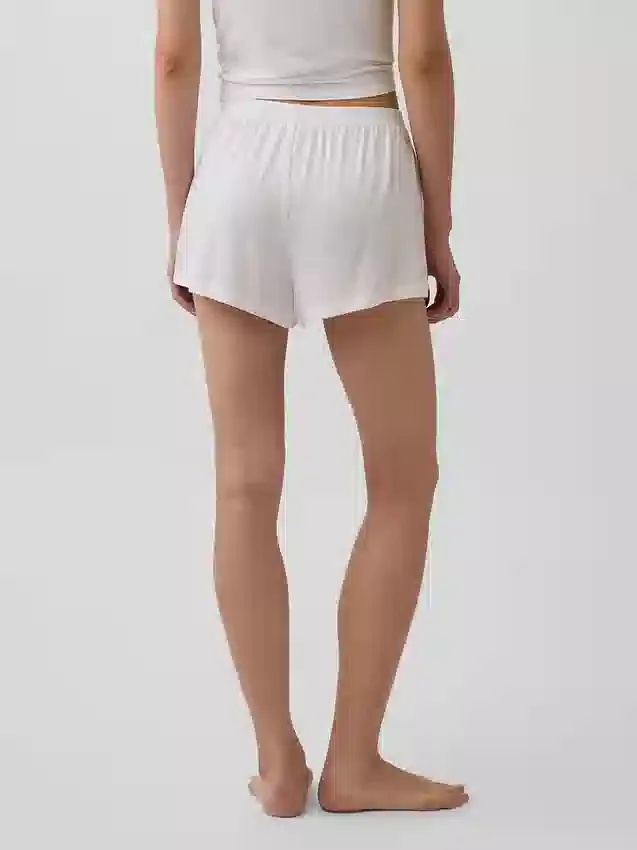 Pantalones cortos de pijama de modal acanalado ultra suaves