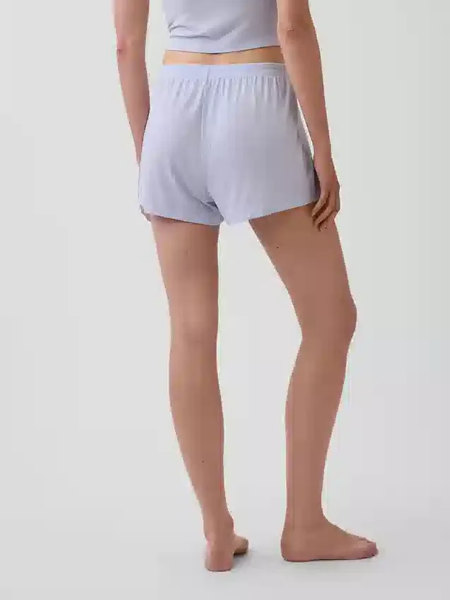 Pantalones cortos de pijama de modal acanalado ultra suaves