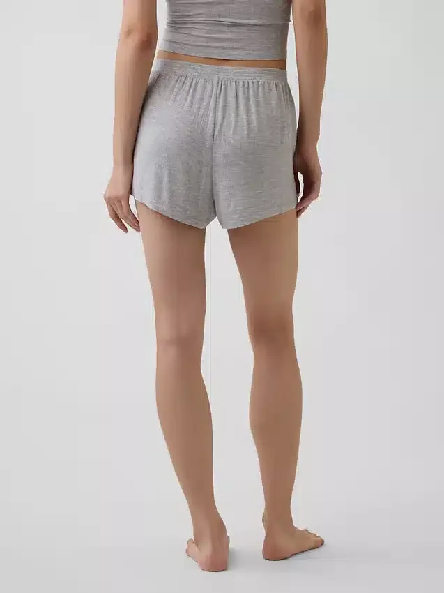 Pantalones cortos de pijama de modal acanalado ultra suaves