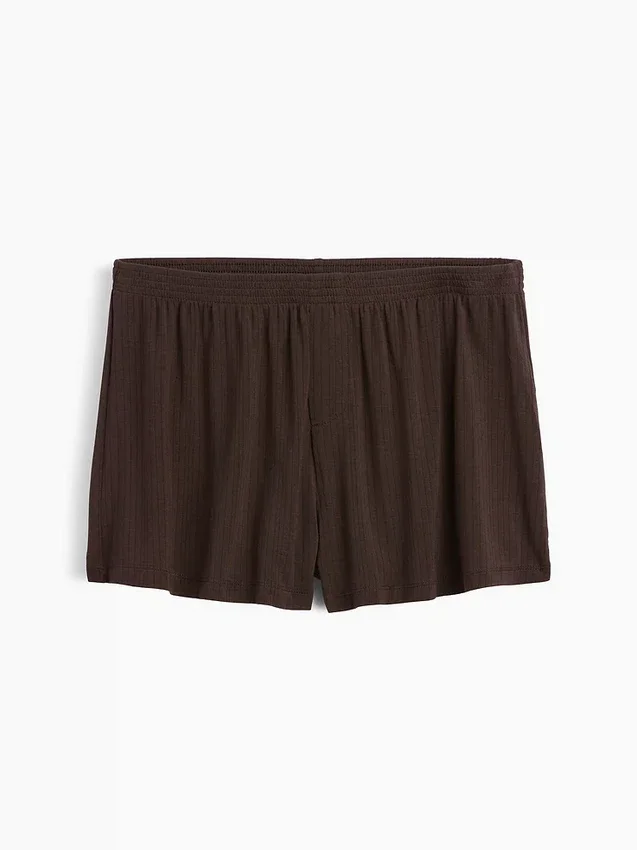 Pantalones cortos de pijama de modal acanalado ultra suaves