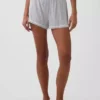 Pantalones cortos de pijama de modal supersuave con ribete de encaje