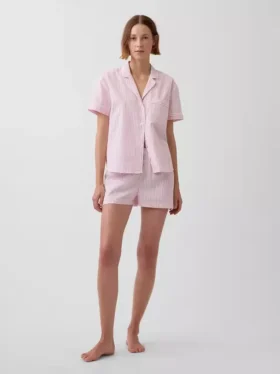 Pantalones cortos de pijama de popelín