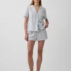 Pantalones cortos de pijama de popelín