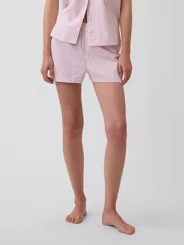 Pantalones cortos de pijama de popelín
