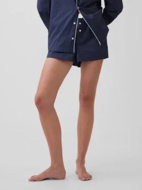 Pantalones cortos de pijama de popelín