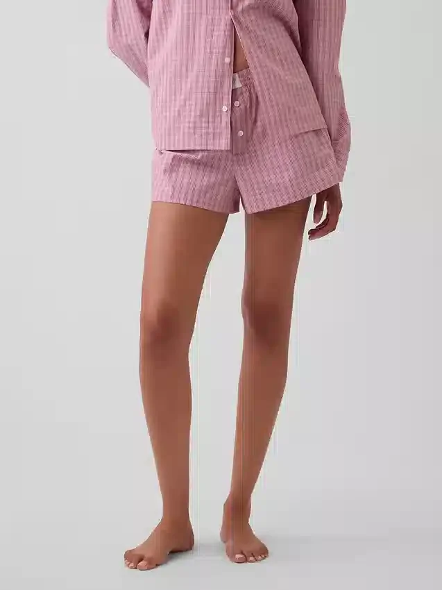 Pantalones cortos de pijama de popelín