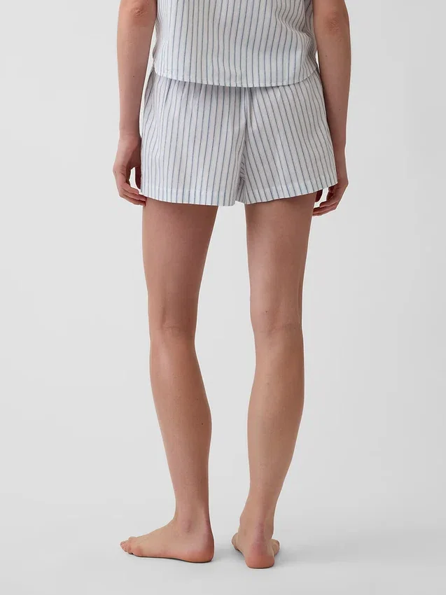 Pantalones cortos de pijama de popelín