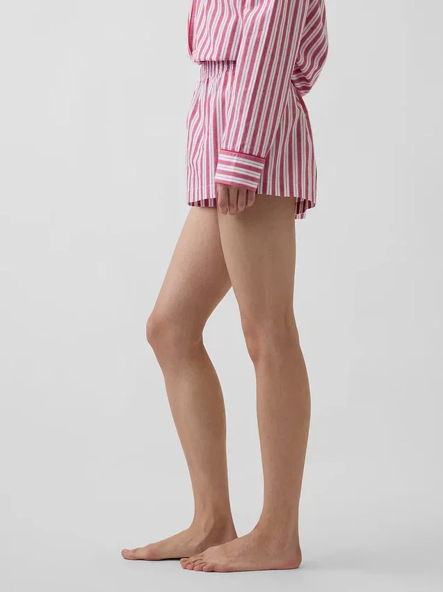 Pantalones cortos de pijama de popelín