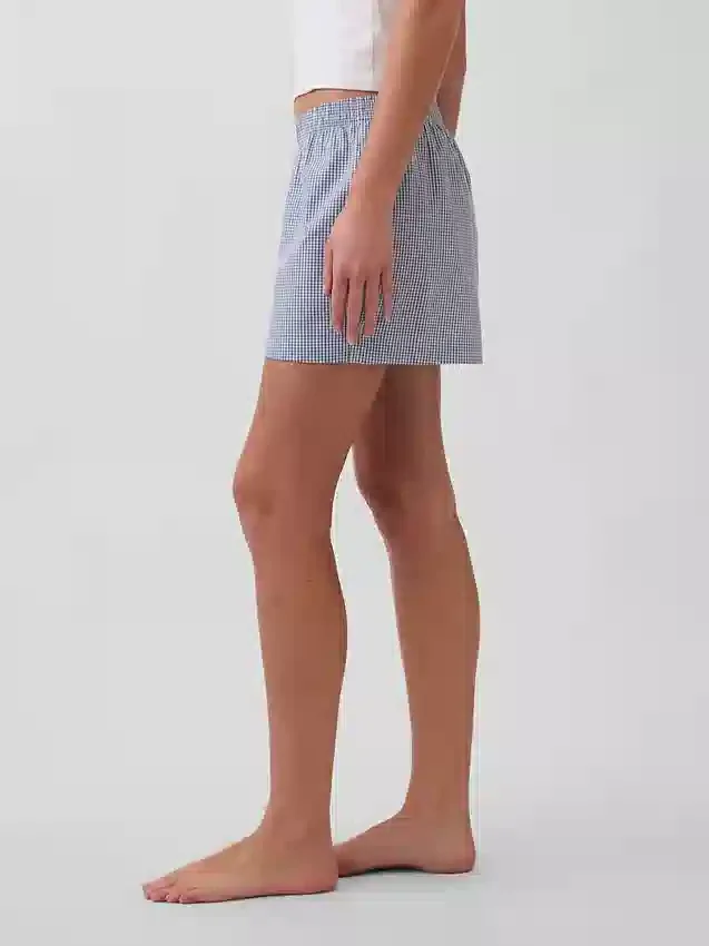 Pantalones cortos de pijama de popelín