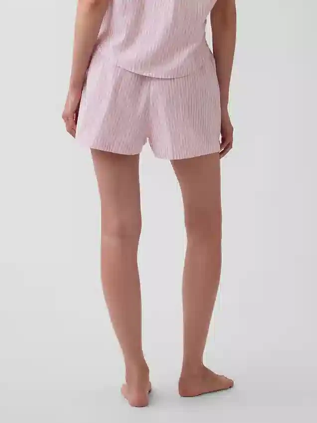 Pantalones cortos de pijama de popelín