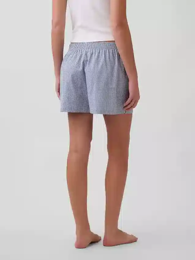 Pantalones cortos de pijama de popelín
