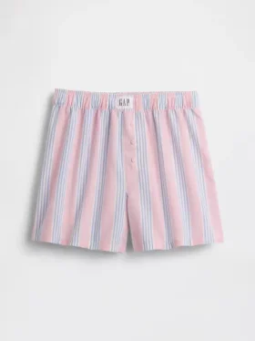 Pantalones cortos de pijama de popelín reciclado para niños