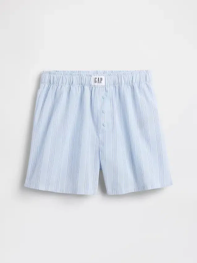 Pantalones cortos de pijama de popelín reciclado para niños