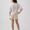 Pantalones cortos de pijama de popelín reciclado para niños