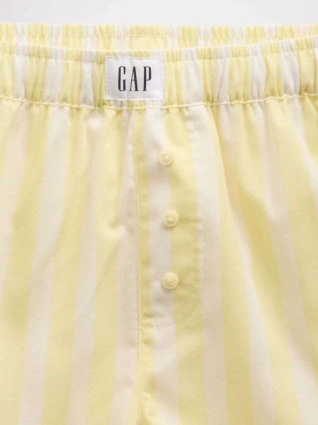 Pantalones cortos de pijama de popelín reciclado para niños